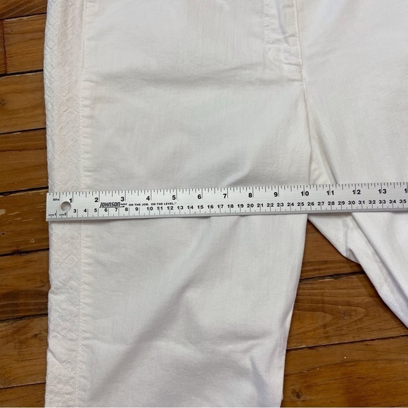 BETTY Barclay trousers white denim Perfect body high rise jeans plus size 16 - Picture 14 of 16